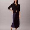 Jupe midi en satin Jupe midi en satin