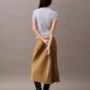 Jupe midi en satin extensible Jupe midi en satin extensible