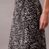 Jupe midi en satin imprimé Jupe midi en satin imprimé