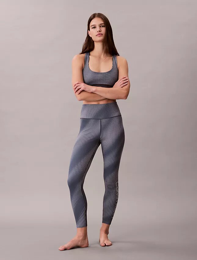 Legging 7/8 taille haute à imprimé sportif moderne Legging 7/8 taille haute à imprimé sportif moderne