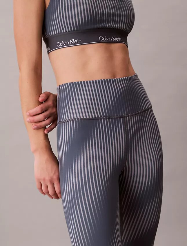 Legging 7/8 taille haute à imprimé sportif moderne Legging 7/8 taille haute à imprimé sportif moderne