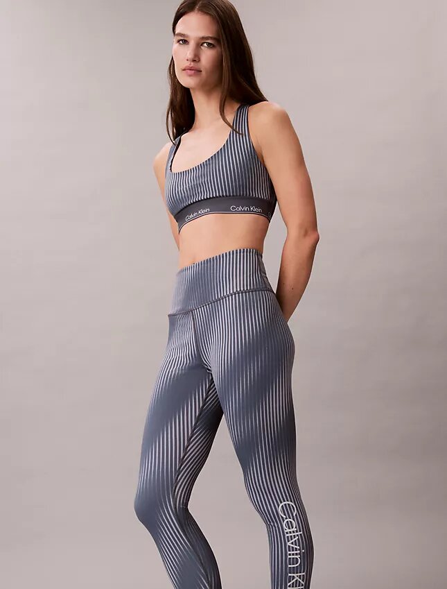 Legging 7/8 taille haute à imprimé sportif moderne Legging 7/8 taille haute à imprimé sportif moderne