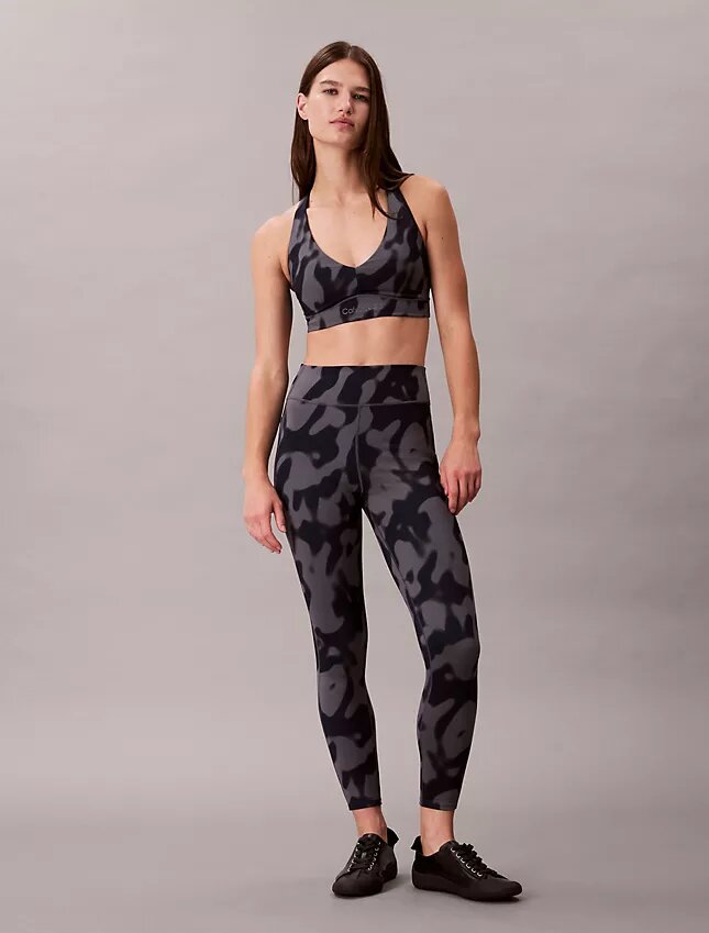 Leggings 7/8 Soft Sport à imprimé abstrait Leggings 7/8 Soft Sport à imprimé abstrait