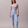 Leggings 7/8 à taille haute et logo, style sportif moderne Leggings 7/8 à taille haute et logo, style sportif moderne