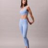 Leggings 7/8 à taille haute et logo, style sportif moderne Leggings 7/8 à taille haute et logo, style sportif moderne