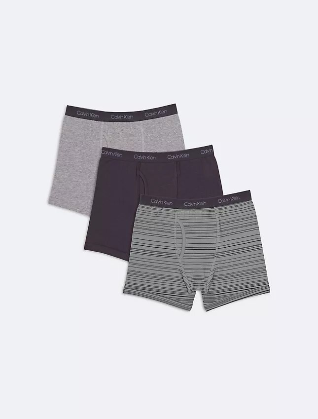 Lot de 2 Boxers Cotton Stretch avec logo pour garçons Lot de 2 Boxers Cotton Stretch avec logo pour garçons