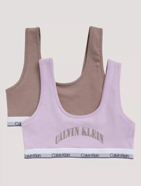 Lot de 2 Bralettes avec motif graphique « Arch Logo »