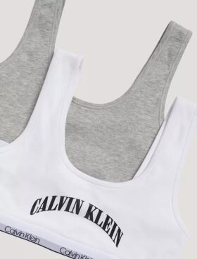Lot de 2 Bralettes avec motif graphique « Arch Logo »