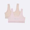 Lot de 2 Bralettes à bandeau logo pour filles Lot de 2 Bralettes à bandeau logo pour filles