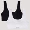 Lot de 2 Bralettes à côtes avec logo Lot de 2 Bralettes à côtes avec logo