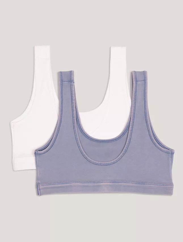 Lot de 2 Bralettes délavées pour filles Lot de 2 Bralettes délavées pour filles