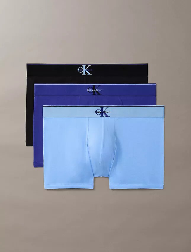Lot de 3 boxers en coton Stretch à motif Monogram Lot de 3 boxers en coton Stretch à motif Monogram