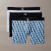 Lot de 3 Boxers en coton Stretch à motif Monogram Lot de 3 Boxers en coton Stretch à motif Monogram