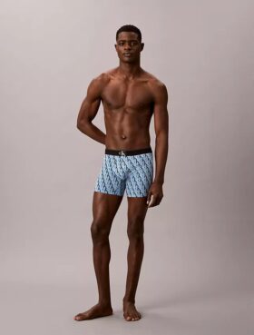 Lot de 3 Boxers en coton Stretch à motif Monogram