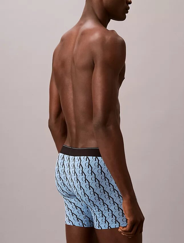 Lot de 3 Boxers en coton Stretch à motif Monogram Lot de 3 Boxers en coton Stretch à motif Monogram