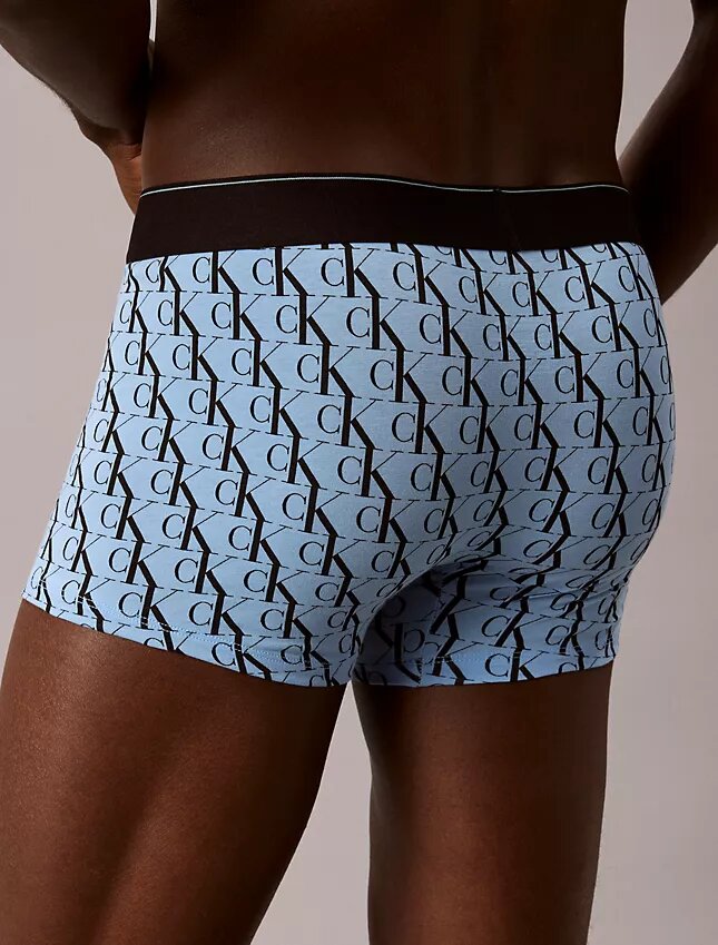 Lot de 3 boxers en coton Stretch à motif Monogram Lot de 3 boxers en coton Stretch à motif Monogram