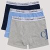 Lot de 3 Boxers en Cotton Stretch monogrammés pour garçons Lot de 3 Boxers en Cotton Stretch monogrammés pour garçons