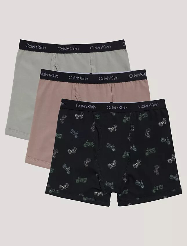 Lot de 3 Boxers en Cotton Stretch pour Garçons Lot de 3 Boxers en Cotton Stretch pour Garçons
