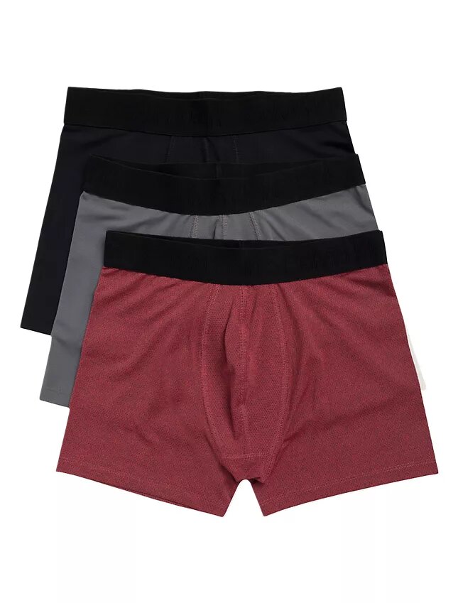Lot de 3 Boxers en maille technique pour garçons Lot de 3 Boxers en maille technique pour garçons