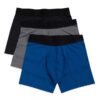Lot de 3 Boxers en maille technique pour garçons Lot de 3 Boxers en maille technique pour garçons