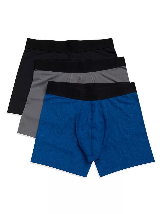 Lot de 3 Boxers en maille technique pour garçons Lot de 3 Boxers en maille technique pour garçons