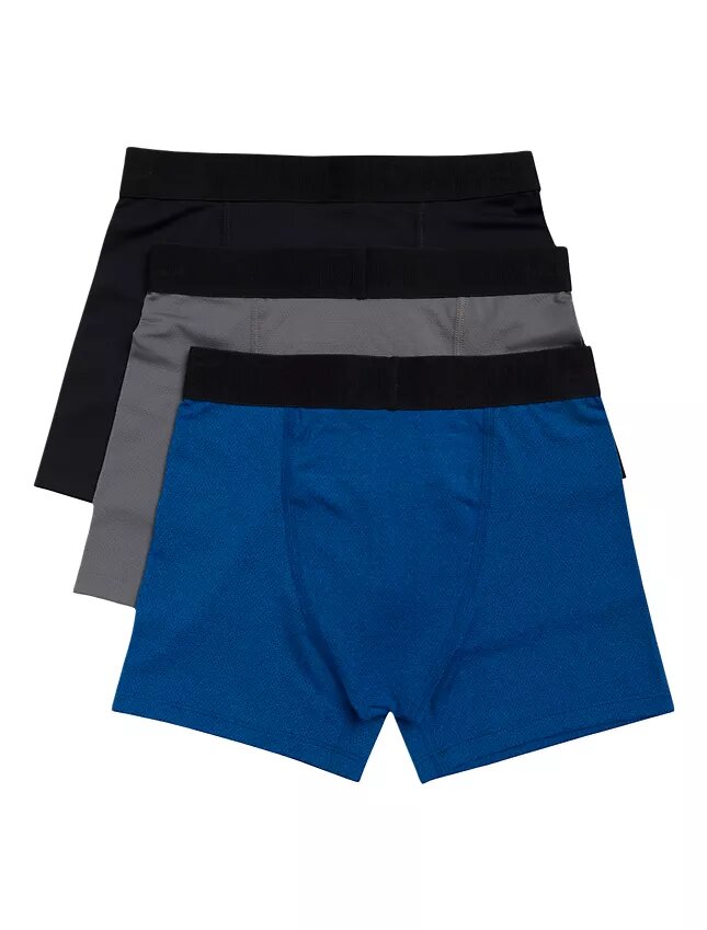 Lot de 3 Boxers en maille technique pour garçons Lot de 3 Boxers en maille technique pour garçons