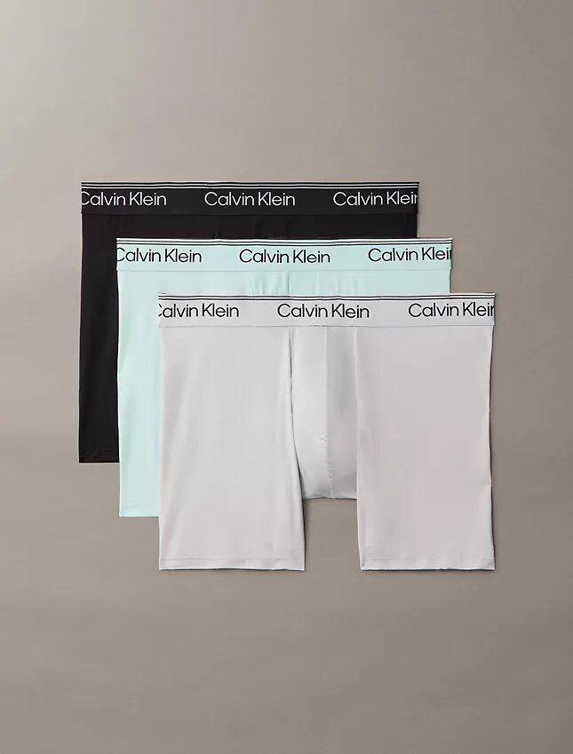 Lot de 3 Boxers en microfibre extensible Lot de 3 Boxers en microfibre extensible