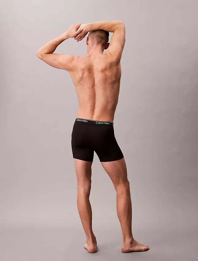 Lot de 3 Boxers en microfibre extensible Lot de 3 Boxers en microfibre extensible