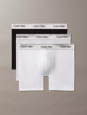 Lot de 3 Boxers Icon en coton Stretch métallisé