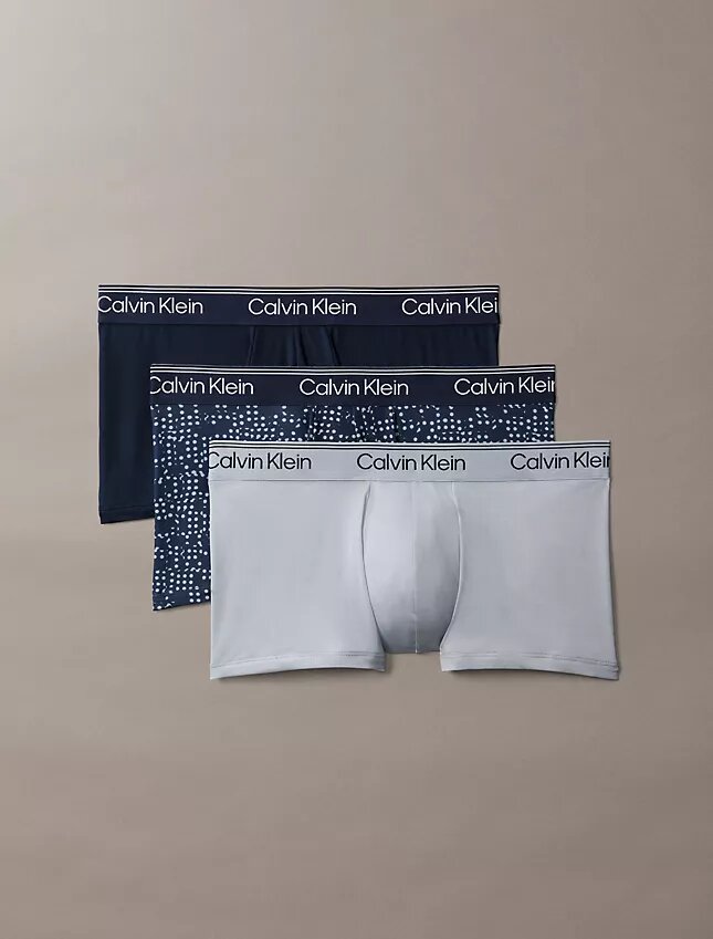 Lot de 3 boxers Low Rise Trunk en microfibre extensible Lot de 3 boxers Low Rise Trunk en microfibre extensible