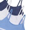 Lot de 3 bralettes courtes en Cotton Stretch pour filles Lot de 3 bralettes courtes en Cotton Stretch pour filles
