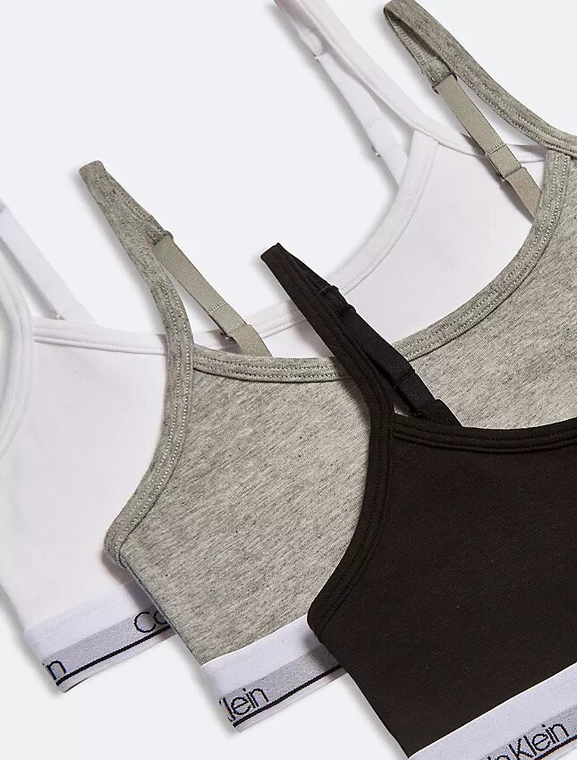Lot de 3 Bralettes courtes en Modern Cotton pour filles Lot de 3 Bralettes courtes en Modern Cotton pour filles