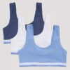 Lot de 3 bralettes en Cotton Stretch pour filles Lot de 3 bralettes en Cotton Stretch pour filles
