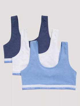 Lot de 3 bralettes en Cotton Stretch pour filles