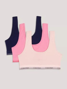 Lot de 3 bralettes en Cotton Stretch pour filles