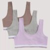 Lot de 3 bralettes en Cotton Stretch pour filles Lot de 3 bralettes en Cotton Stretch pour filles
