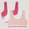 Lot de 3 bralettes en Cotton Stretch pour filles Lot de 3 bralettes en Cotton Stretch pour filles