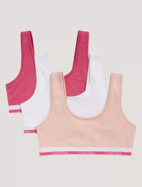 Lot de 3 bralettes en Cotton Stretch pour filles
