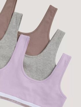 Lot de 3 bralettes en Cotton Stretch pour filles