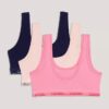 Lot de 3 bralettes en Cotton Stretch pour filles Lot de 3 bralettes en Cotton Stretch pour filles