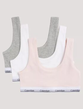 Lot de 3 bralettes en Cotton Stretch pour filles, Unlined