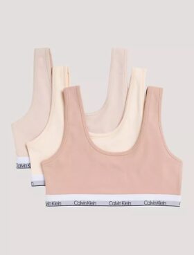 Lot de 3 bralettes en Cotton Stretch pour filles, Unlined