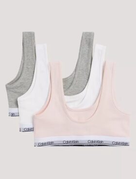 Lot de 3 bralettes en Cotton Stretch pour filles, Unlined