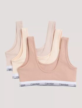 Lot de 3 bralettes en Cotton Stretch pour filles, Unlined