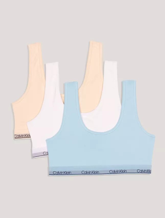 Lot de 3 Bralettes à encolure dégagée pour filles Lot de 3 Bralettes à encolure dégagée pour filles