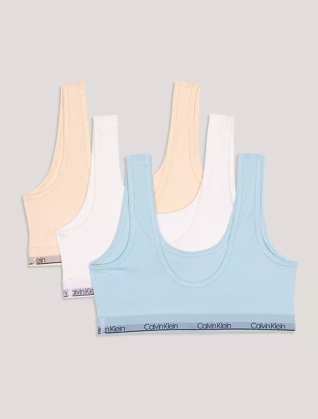 Lot de 3 Bralettes à encolure dégagée pour filles Lot de 3 Bralettes à encolure dégagée pour filles