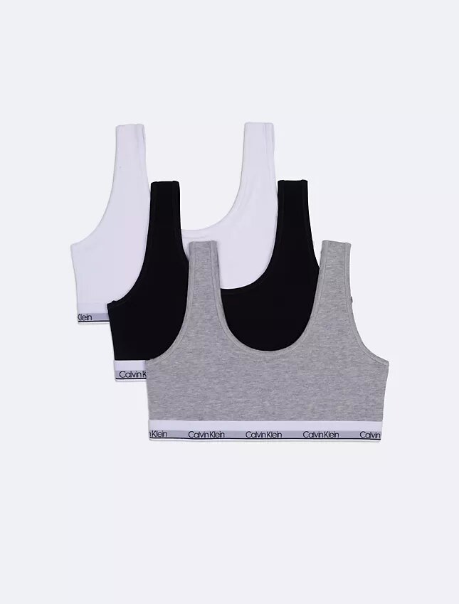 Lot de 3 bralettes Modern Cotton pour filles Lot de 3 bralettes Modern Cotton pour filles