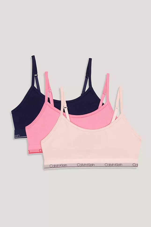 Lot de 3 Bralettes Unlined avec bandeau logo Lot de 3 Bralettes Unlined avec bandeau logo