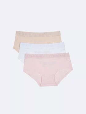Lot de 3 culottes Hipster à bande logo pour filles