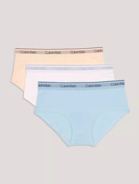 Lot de 3 culottes Hipster à bande logo pour filles